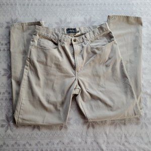 Eddie Bauer Size 36x34 Khaki Pants Chino 100% Cotton Casual Work Pants EUC